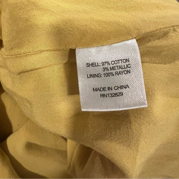 TULAROSA Pear Yellow Cameron High Waisted Cotton Maxi Skirt Size Small - Picture 15 of 15